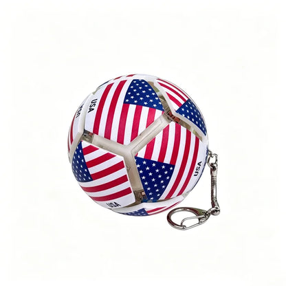 Soccer Ball Fidget Button Keychain Clicky Stress Relief Toy 3D Soccer Football Sport Ball for Men Women Car Key Handbag Gift