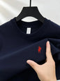 100% pure cotton short sleeve round neck men's T-shirt hot selling luxury brand summer exquisite pony embroidery breathable top