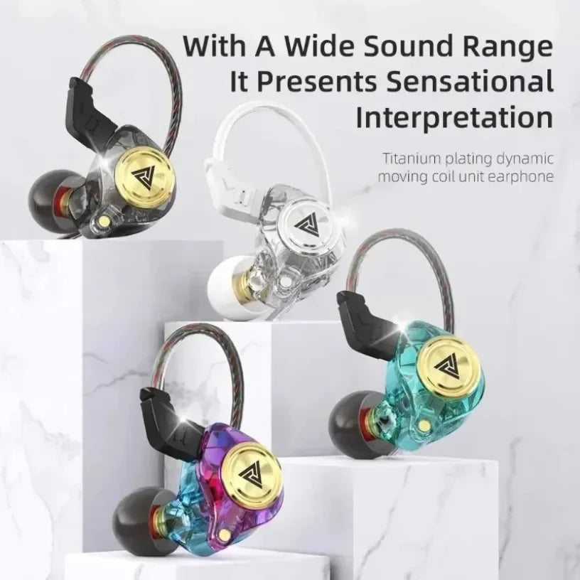 QKZ CK5 FiLe Wired Earphone Professional Gaming And Sports Noise Cancelling Headphones with Microphone HiFi Music Earphone