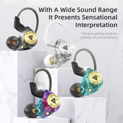 QKZ CK5 FiLe Wired Earphone Professional Gaming And Sports Noise Cancelling Headphones with Microphone HiFi Music Earphone
