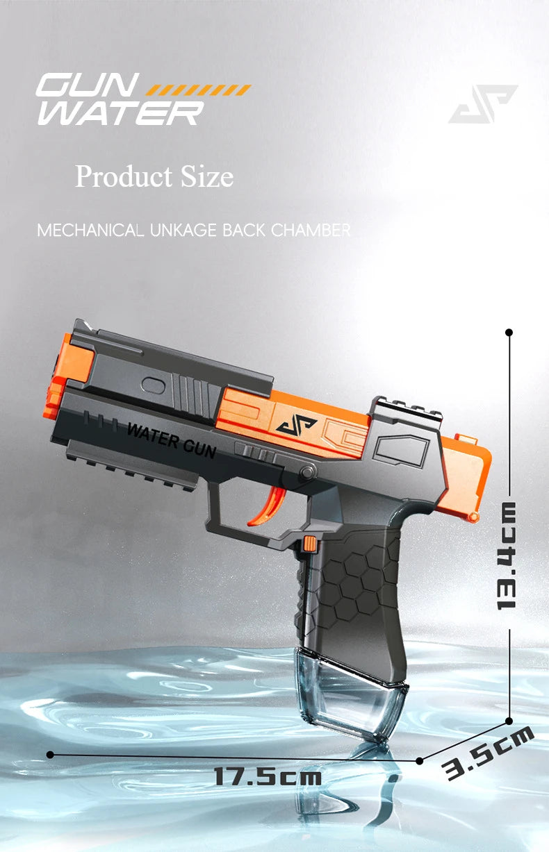Water Battle Water Gun Manual Burst Watergun Funny Water Pistol Toy Summer Outdoor Beach Pool Toys Boys Gifts Squirt Gun