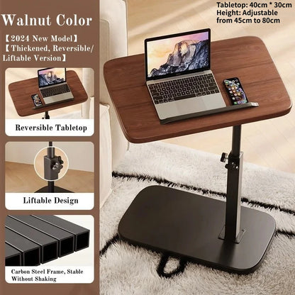 Multifunctional Lift Workstation For Small Space Computer Desk Foldable Bedside Table Adjustable Laptop Home Office Tea Table