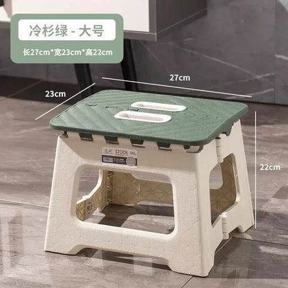 Popular Home Folding Stool Thickened Folding Stool Mini Portable Outdoor Picnic Camping Chair Portable Bench Train Mat Stool