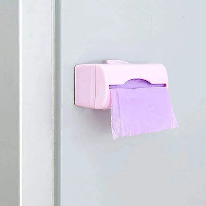 Trash Bags Storage Box Garbage Bag Dispenser for Kitchen Bathroom Wall Mounted Grocery Bag Holder Kitchen Plastic Bags Container