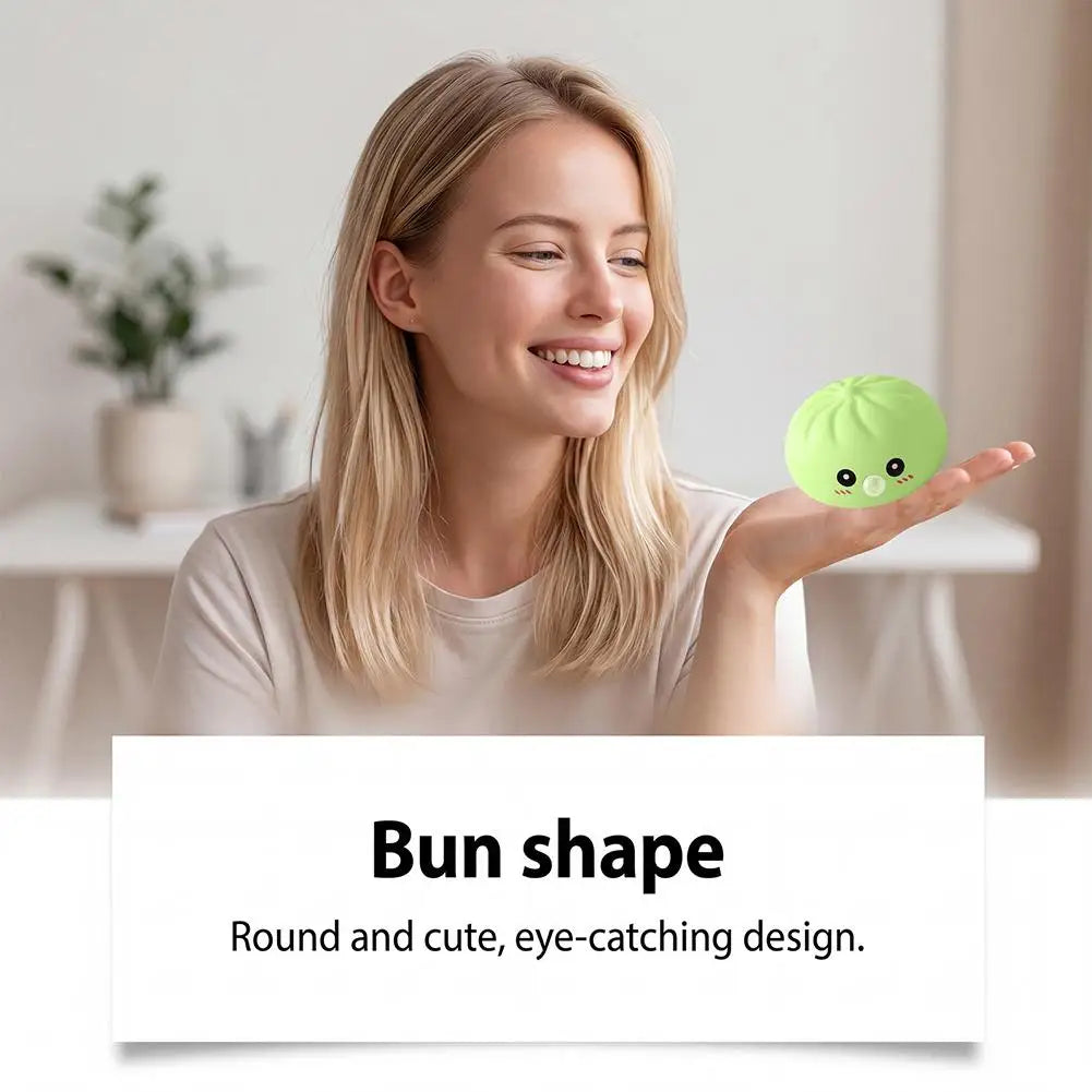 2026 Upgrade Soft Dumpling Pinch Toys Blowing Bubbles Squishy Relief Stress Mystery Blind Box Rebound Steamed Bun Squeeze Ball