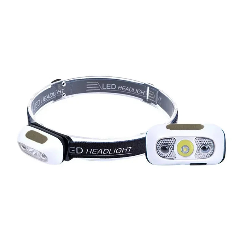 Sensor Headlamps Mini LED Night Fishing Powerful Torch Head Lamp USB Rechargeable Super Bright Adjustable Angle Headlight