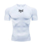 Men's Everlast Tight Short Sleeved T-Shirt for Gym Boxing and Running, Fast Drying and Slim Fit Sports Top