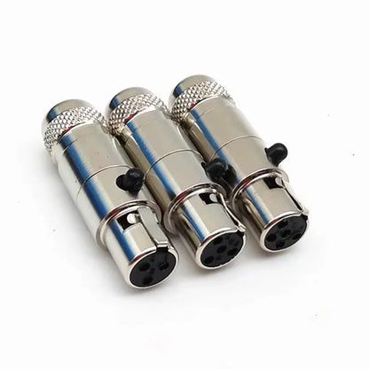 3/4/5/6pin Mini XLR Aviation Connector Female Plug Male Socket Zinc Alloy+copper pins for MIC Microphone Audio Video Connecting