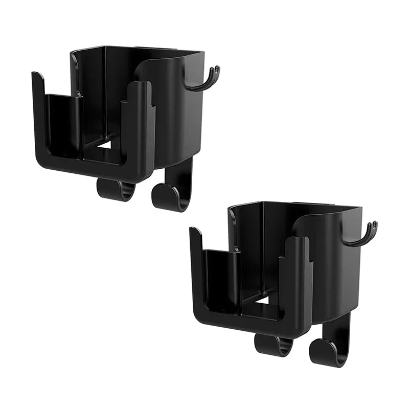 2pcs Multifunctional Car Seat Back Organizer with Cup Holder Phone Mount and Hooks - Fits Most Vehicles Holds Water Bottles