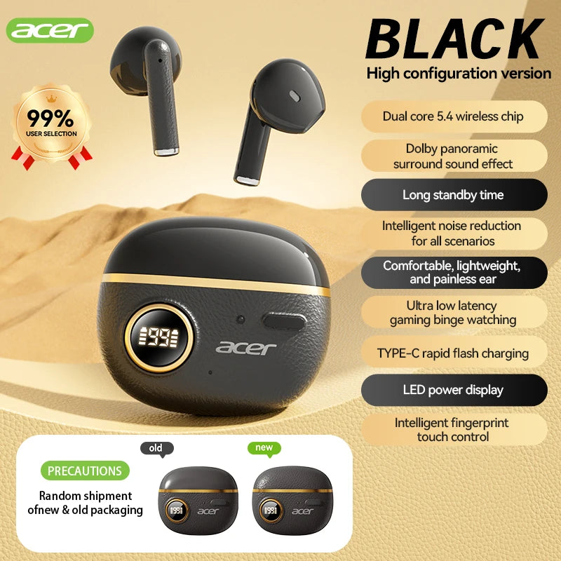 [Official Acer Product] Ohr544 Bluetooth Headphones In-Ear Wireless Design Comfortable to Wear Suitable for Sports Running Cycling Compatible with Mobile Phones Android Ios Systems