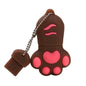 Silicone Cat Claw Cartoon USB Drive USB 2.0 Flash Drive 8GB Girl Specific Pen Driver 128GB 64GB Key Chain Memory Stick USB Stick