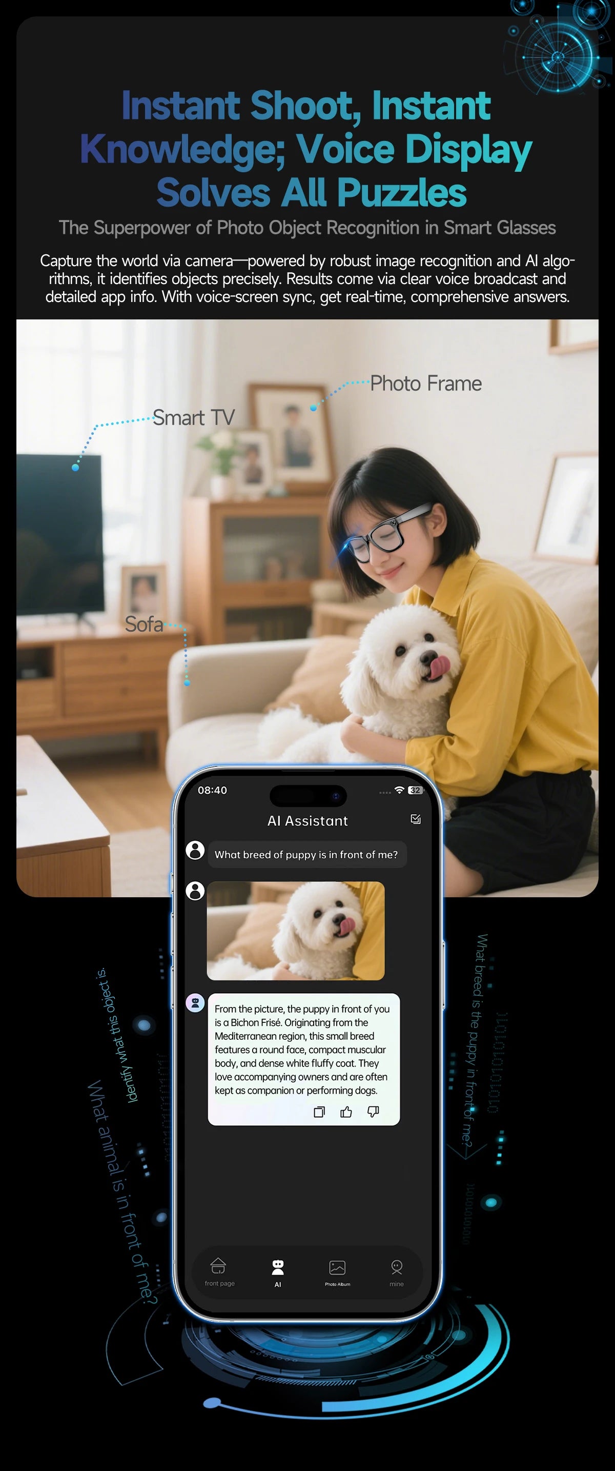 2026 New AI Smart Glasees With 800W Camera Video Recording AI Photo Recognition Bluetooth Call Translation Voice Sunglasses Man