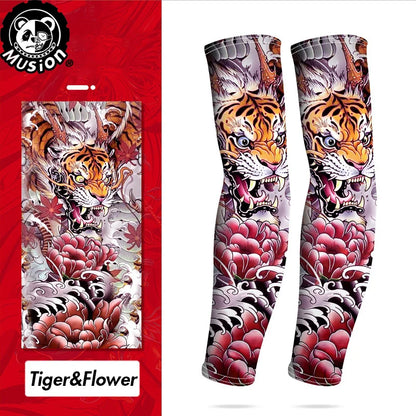 Musion New Seamless Tattoo Sleeves Anti UV Dust Hand Sock Arm Sleeves Fishing Motorcycle Bicycle Unisex Tattoo Sleeve Set A Pair