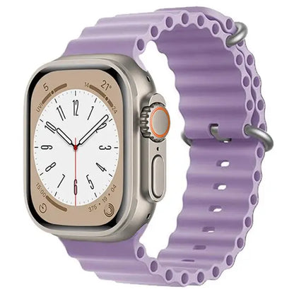Ocean Strap for apple watch Band 44mm 40mm 45mm 41mm 49mm 46mm silicone correas bracelet iWatch series 7 5 6 3 se 8 Ultra 2 9 10