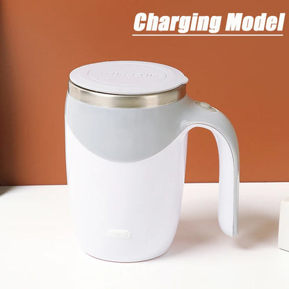 Portable Automatic Stirring Coffee Mug Magnetic Electric Stainless Steel Self Mixing Coffee Tumbler Rotating Home Office Travel