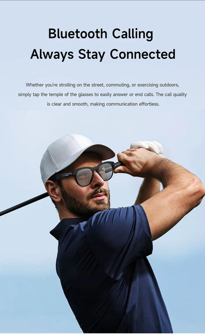 Lenovo NEW 8K 1600W HD AI Smart Glasses Camera Dual Real-time Translation Bluetooth Call Shoot Audio Video Music Play Sunglasses