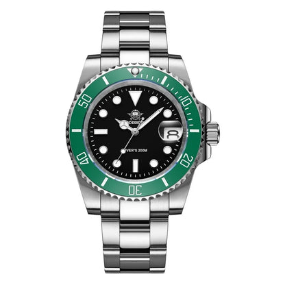 ADDIESDIVE MY-H3-2 Men's Dive Quartz Watch 41mm Fashion Stainless Steel Wristwatch 200M Calendar Display Luminous Watches ForMen