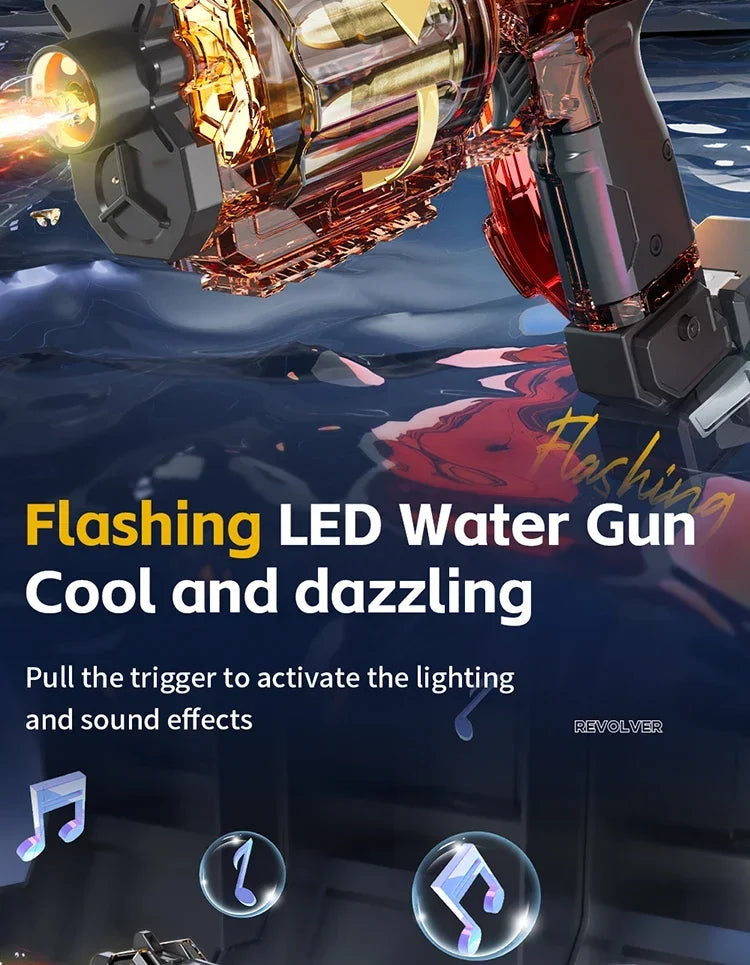 Simulated Firing Electric Water Gun for KidsLarge Capacity Automatic Water Blaster Children Summer Outdoor Game Toys for Aldult