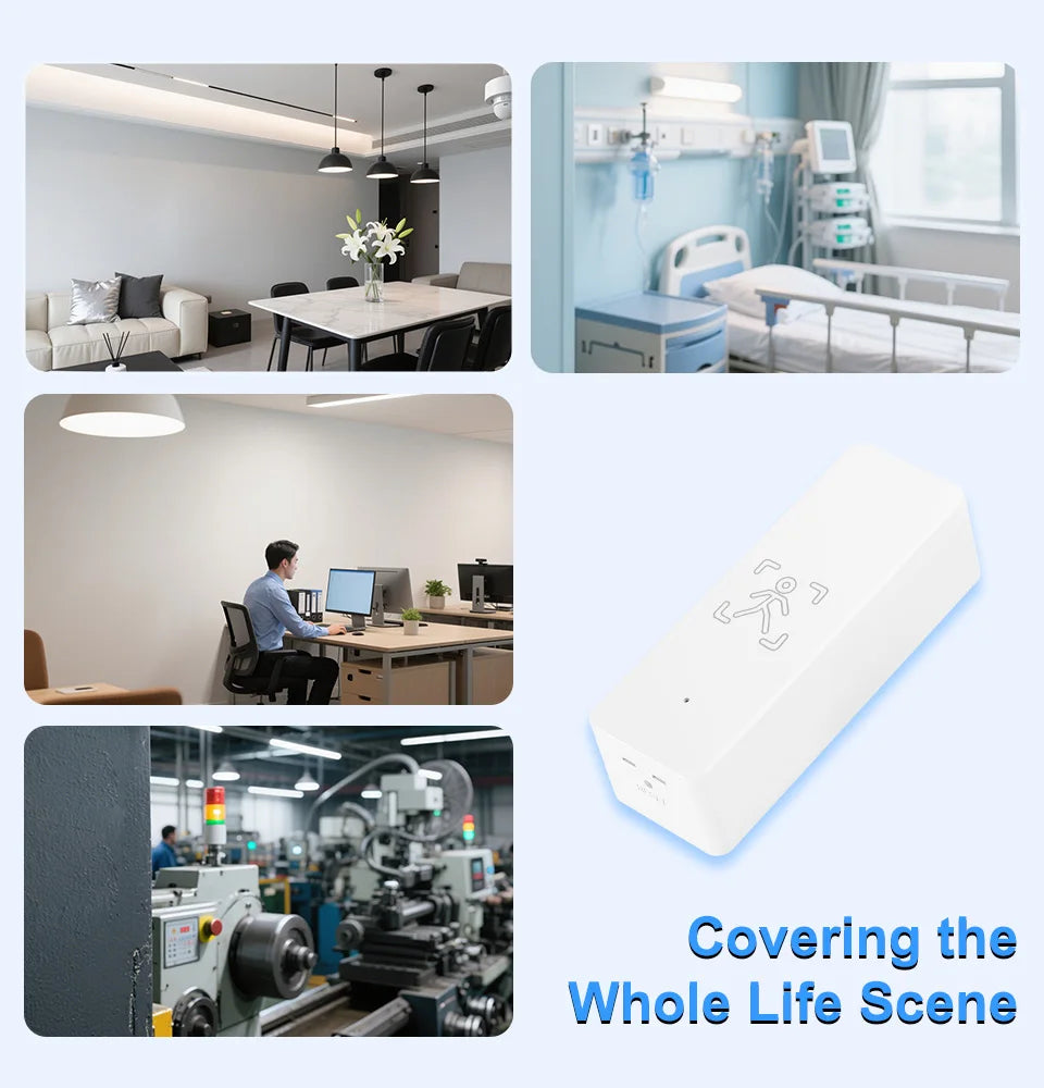 Tuya 10G Mmwave Human Motion Sensor Zigbee Smart Presence Detector Indoor Security Alarm System With App Control