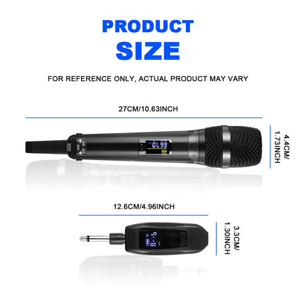 SKM9000 Professional 2 Channel Wireless Super 2.4G Karaoke Handheld Microphone for Teaching Wedding Party Show Meeting Speech