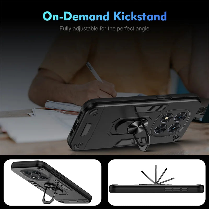 Shockproof Armor Funda For Xiaomi Redmi Note 14 Pro 5G 4G Case Magnetic Holder Ring Case For Redmy Note14 Note14pro Plus 5G Capa