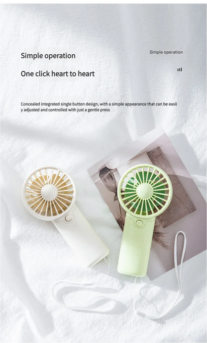 Portable Fan Convenient Creative Small Fan Pocket Hand-held Fan Lightweight AA Battery Handheld Mini Fan Air Coolers