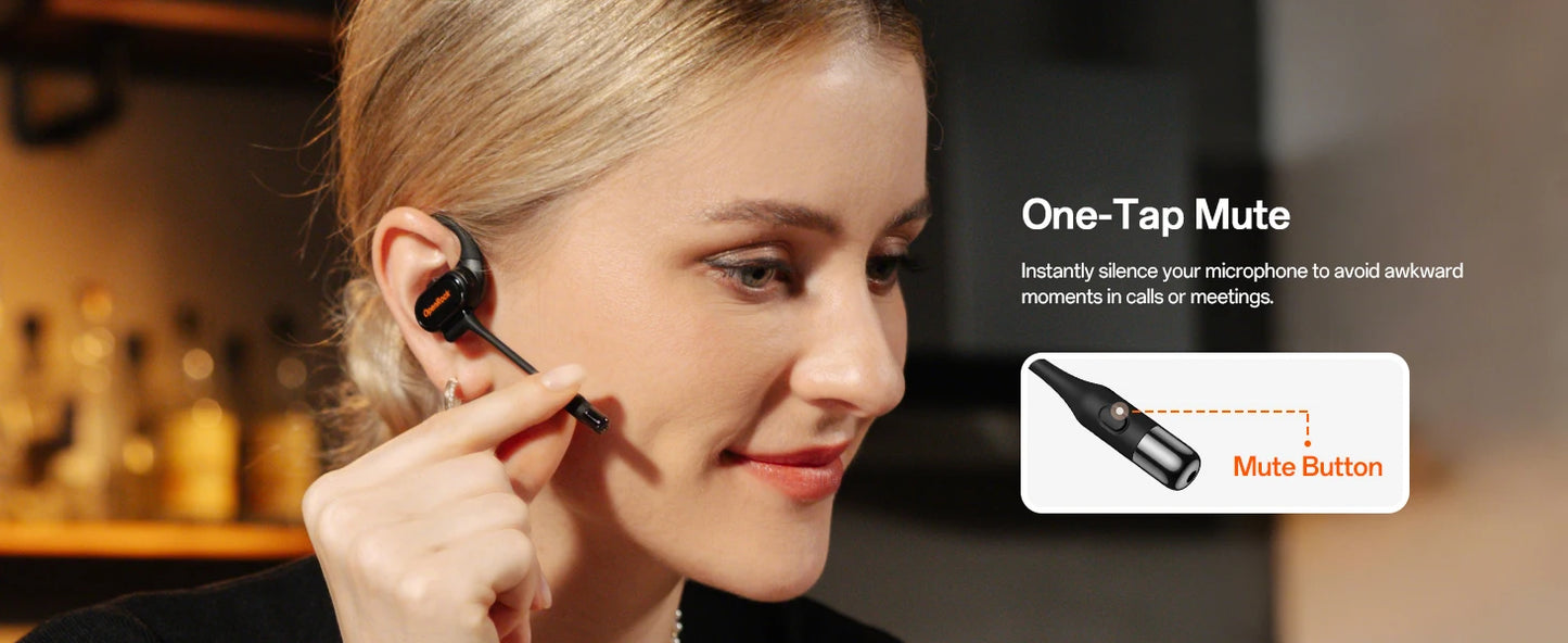 OpenRock Link 20 AI Translator Bluetooth 6.0 Earphones Open Ear Wireless Headphones With Magnetic ENC Mic IPX7 Sport Earbuds APP