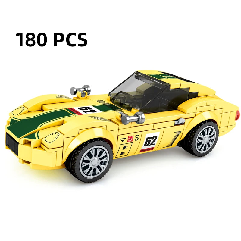 City Speed Racing MOC Car Sports Building Blocks Bricks Classic Rally sport Super Racer Vehicles Christmas gift Technical toys
