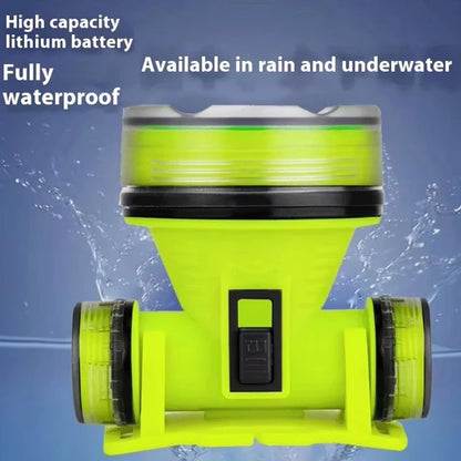 Portable Rechargeable Diving Headlight 350m Underwater Lighting Flashlight Super Bright LED Diver Spearfishing Headlamp