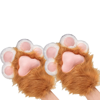 Fursuit Paw Gloves Boots Giant Wearable Wing Accessories Plush Toys Furry Cosplay Cat Bear Shoes Cute Fluffy Animal Manga Party