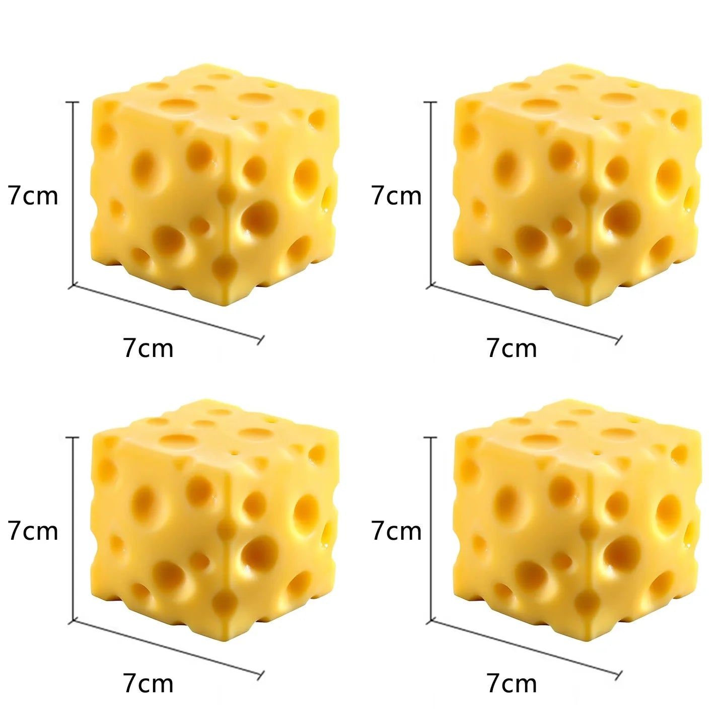 Simulate Cheese Squeeze Toy Slow Rebound Pinching Office Decompression Slow Rebound Cheese Pinching Ornament Relax Decompress