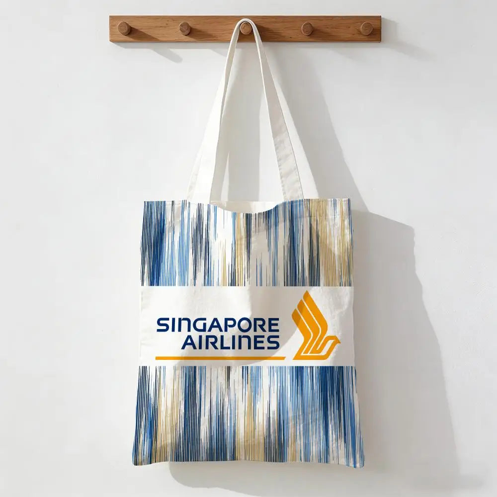 Singapore Airlines Storage Bags Handbag Women Casual Underarm Top Handle Bag Lady Shopping Travel Bags