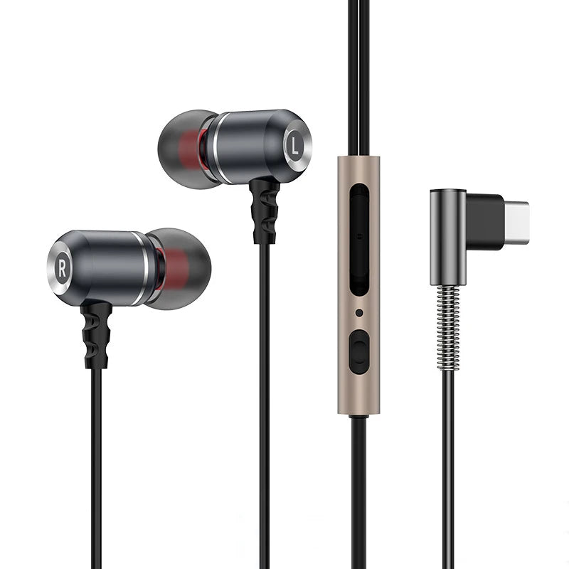 OLAF DAC Type C Earphones Wired Headset USB C Gamer Headphones Cable Handsfree Type-C Earbuds For iPhone16 15 Samsung S23 Xiaomi