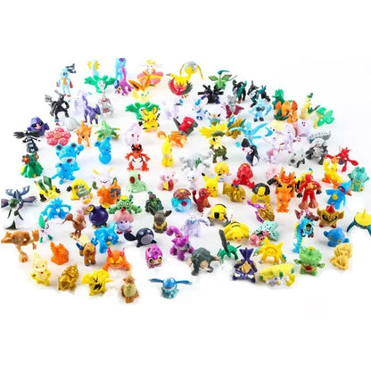 24-144Pcs Pokemon Anime Acition Figure Pikachu Model Ornamental Decoration Mini Model Doll Toy Christmas Birthday Gifts