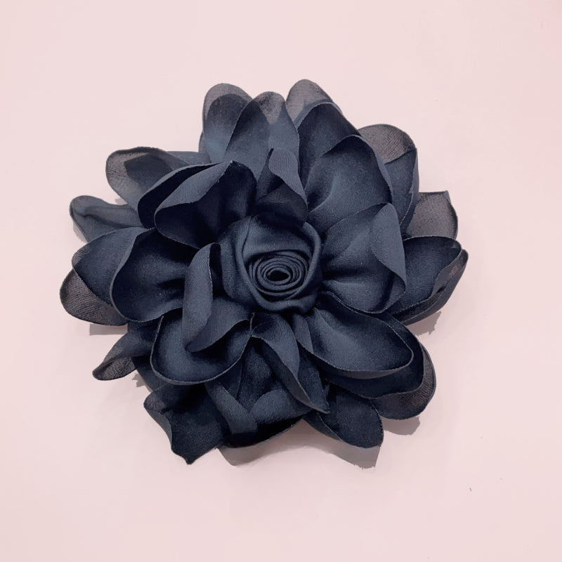 10cm Korean Fabric Rose Flower Brooches for Women Elegant Corsage Scarf Buckle Shirt Collar Pins Fashion Jewelry Wedding Brooch