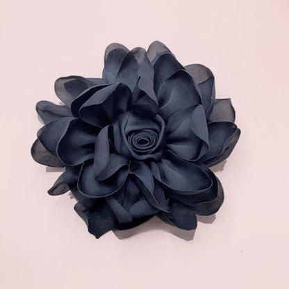 10cm Korean Fabric Rose Flower Brooches for Women Elegant Corsage Scarf Buckle Shirt Collar Pins Fashion Jewelry Wedding Brooch