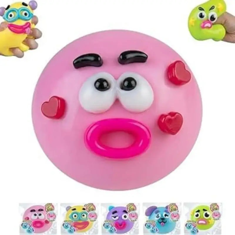 New-1Pcs Soft Moldable Cute Slow Rise Squeeze Toys New Smushers Curiosities Dog Face Swap Toy Relaxing Sensory