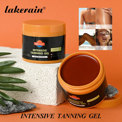 Lakerain Intensive Tanning Gel Body Cream Bronze Tanning Lotion Carroten Effective Sun Aid Take In Sunlight Moisturizing Cream