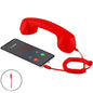 3.5mm Universal Retro Telephone Handset Retro Telephone Receiver Handset Mini Microphone Speaker for Mobile Phones Computers