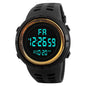 Men Sport Watch Multifunction Military Sports Watch Waterproof Luminous LED Digital Kids Watch Big Dial Student Electronic Watch