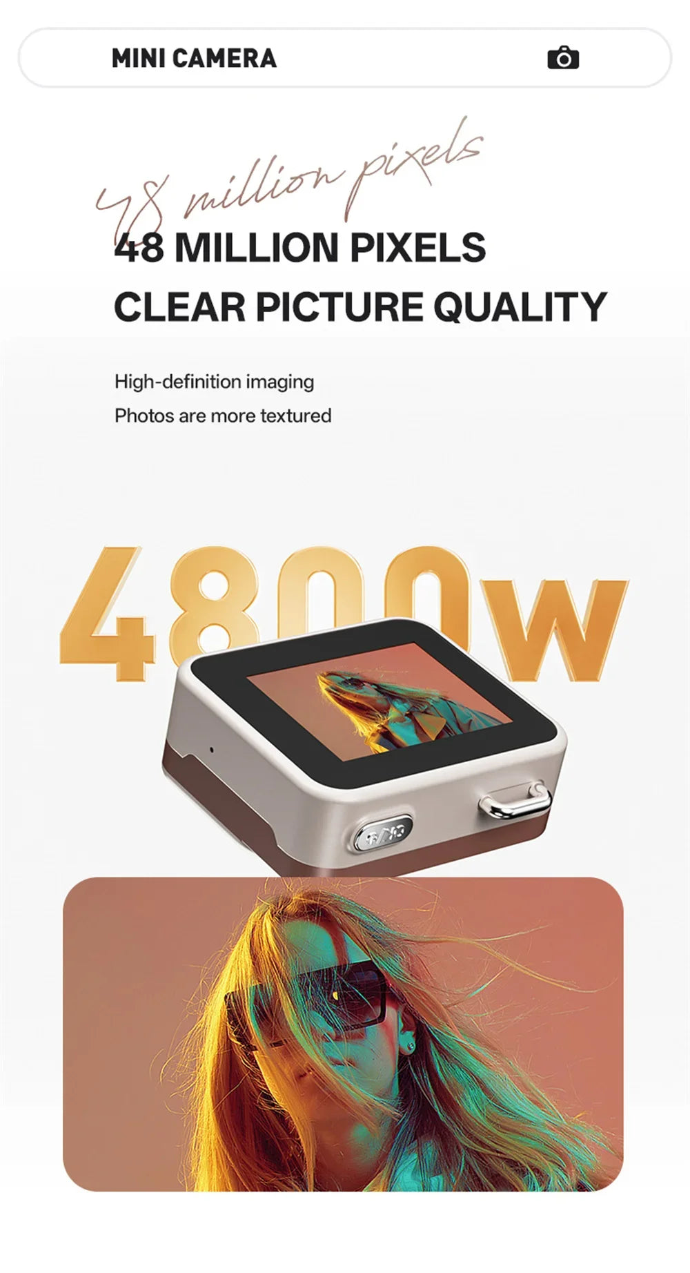 2025 New Thumb Pocket CCD Digital Camera HD Retro Mini Camera Portable Keychain Camera Outdoor Travel Photo Recorder Gift