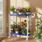 Indoor shelf Simple flower stand Universal wheel Balcony Living room storage rack Various colors Versatile flower stand Shelf