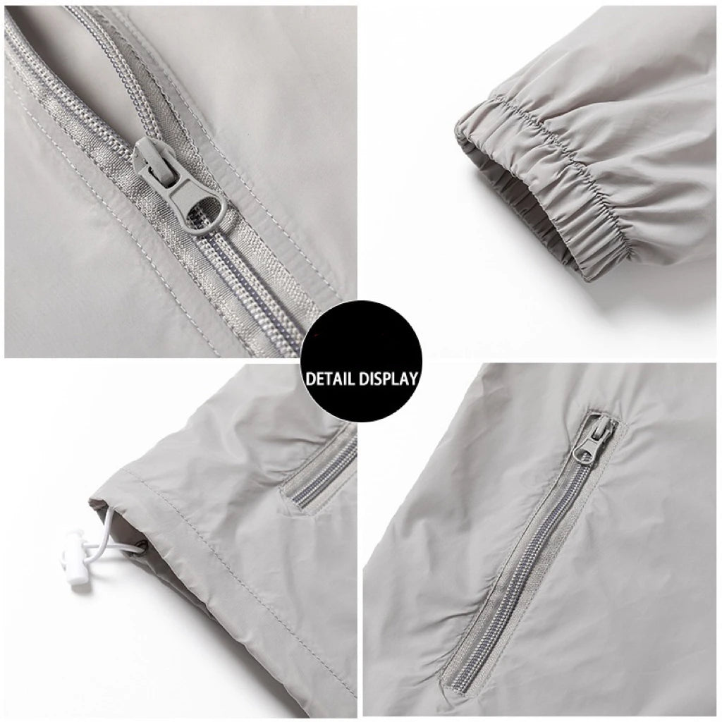 Men Hooded Jacket Summer Breathable Sunshade Coat Boy Sun Protection Clothing Fishing Hunting Clothes Quick Dry Skin Windbreaker