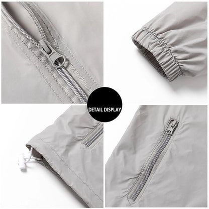 Men Hooded Jacket Summer Breathable Sunshade Coat Boy Sun Protection Clothing Fishing Hunting Clothes Quick Dry Skin Windbreaker