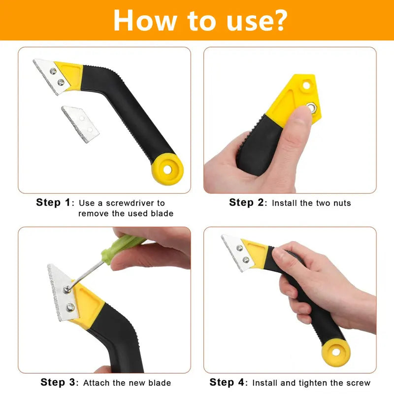 Grout Removal Tool for Tile Cleaning Wall Floor Tiles Joint Cleaner Scraper Duty Grout Hand Saw Glue Caulking