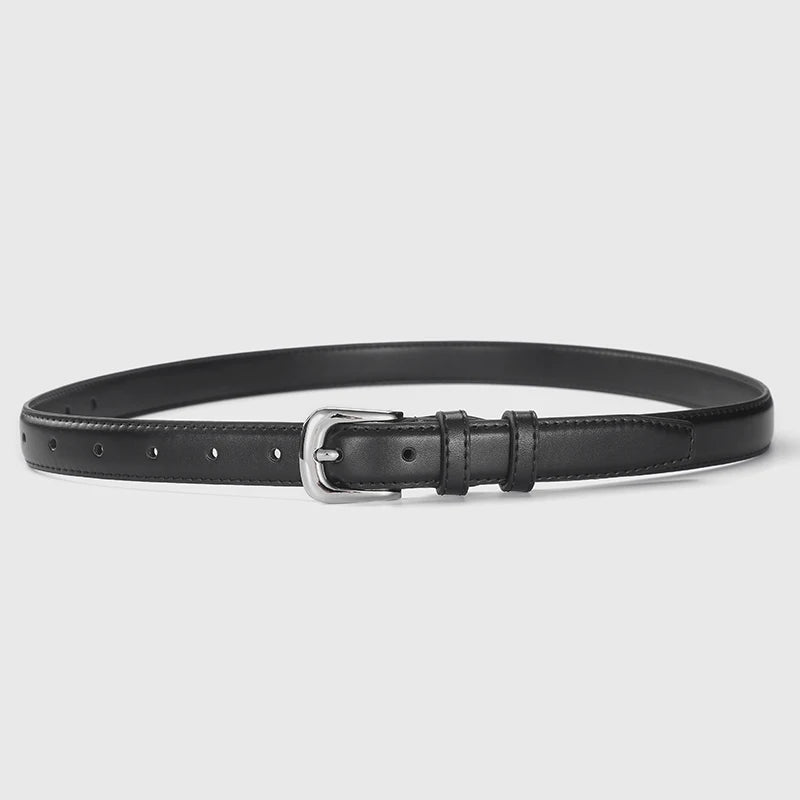 1pcs Women's Thin Waist Belt All-Match Style Fashionable And Simple Women's Belt With Jeans