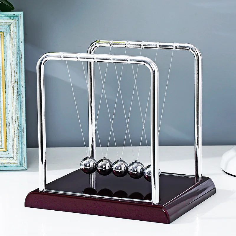 Newton's Cradle Desk Table Decor Metal Pendulum Ball Steel Balance Ball Newton Ball Physics Science Pendulum