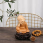 Mini Little Monk Statue Resin Monk Figurine Cute Buddha Monk Statue Decoration Home Living Room Desktop Ornament Children's Gift