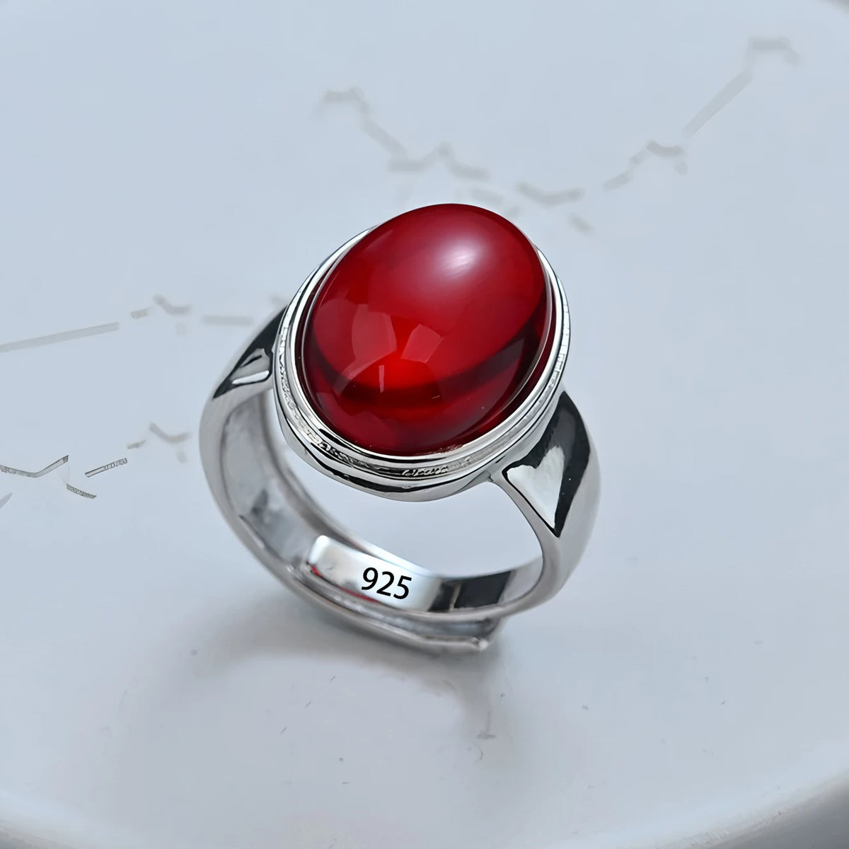 PANJBJ 925 Sterling Silver Lotus Ring For Women Retro TextureJewelry Irregular Creativity Adjustable Jewelry Party Gift Dropship