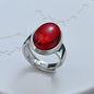 PANJBJ 925 Sterling Silver Lotus Ring For Women Retro TextureJewelry Irregular Creativity Adjustable Jewelry Party Gift Dropship